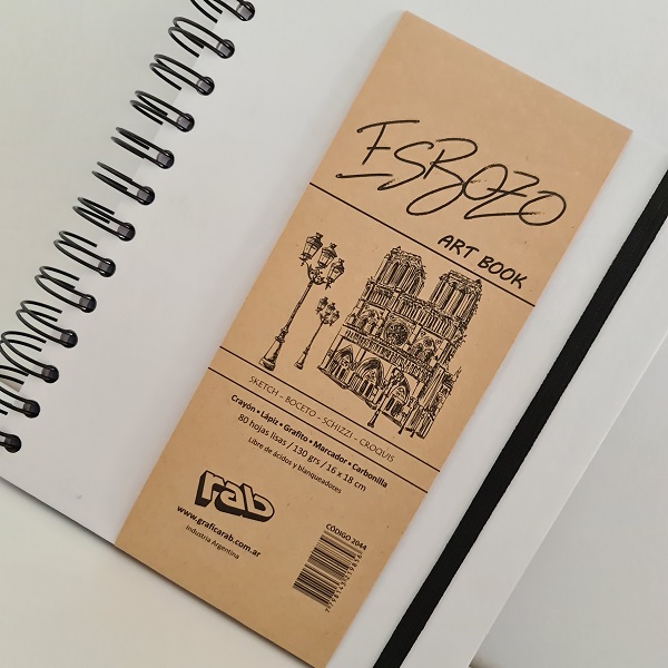 Art Book Esbozo anillado White - Imagen 2