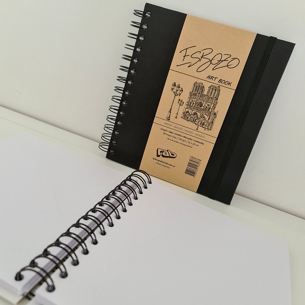 Art Book Esbozo anillado White - Imagen 3